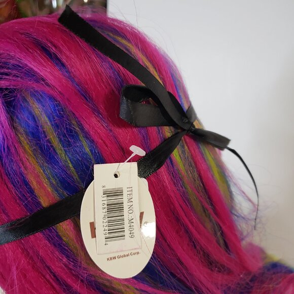 Adult Pretty Pink Glitter Venetian Masquerade Party Eye Mask womens - Picture 4 of 6